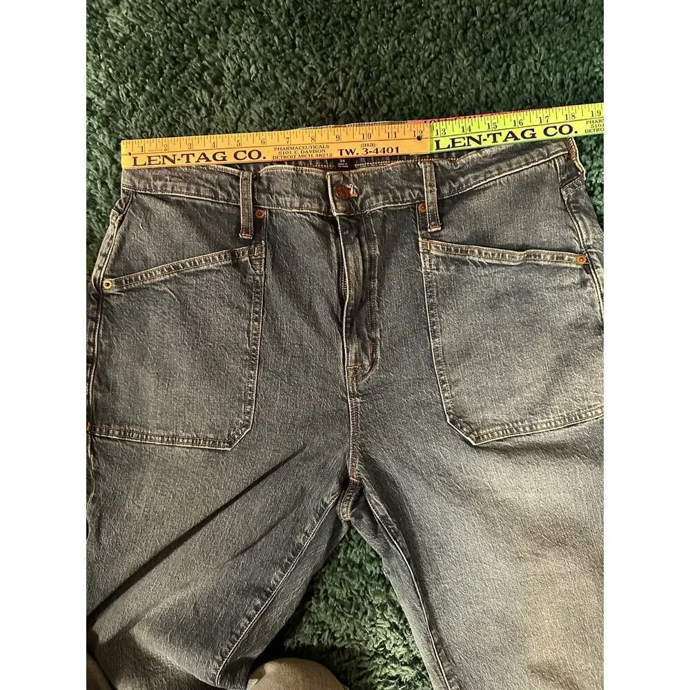 J.Crew High Rise Boot Cut Medium Wash Jeans Womens Sz. 34 Preppy - Picture 4 of 10